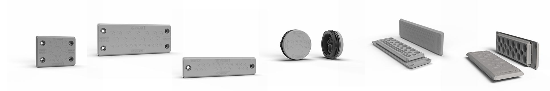 Multi-membrane cable entry plates