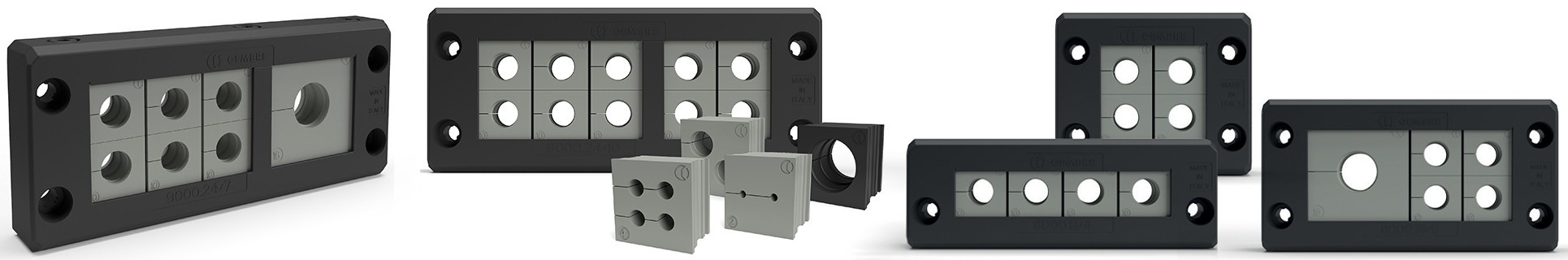 Split cable entry systems for predetermined cables